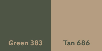 CARC Green 383 Tan 686A