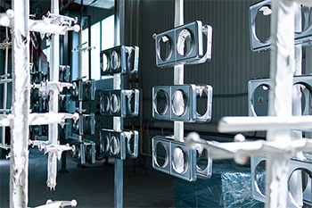 Metal on a Powder Coating Line