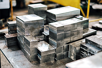 A pile of Thick Steel Bars 