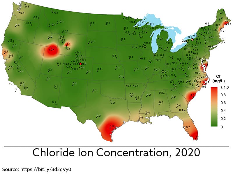 Chloride Concentration in US