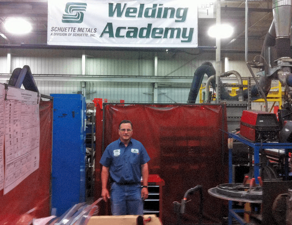 tony Schmidt and Schuette Metal's Welding academy