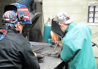 Training in the Schuette Metals' Welding Academy
