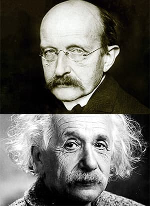 Max Planck and Albert Einstein