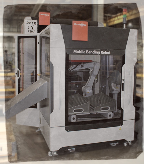 Robotic Press Brake on Manufacturing Floor