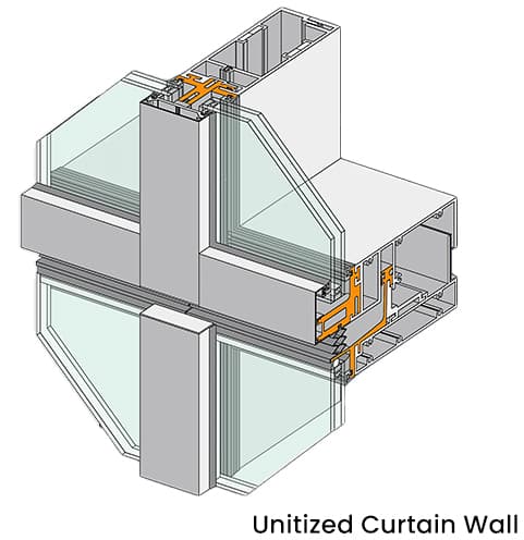 Unitized Curtain Wall.
