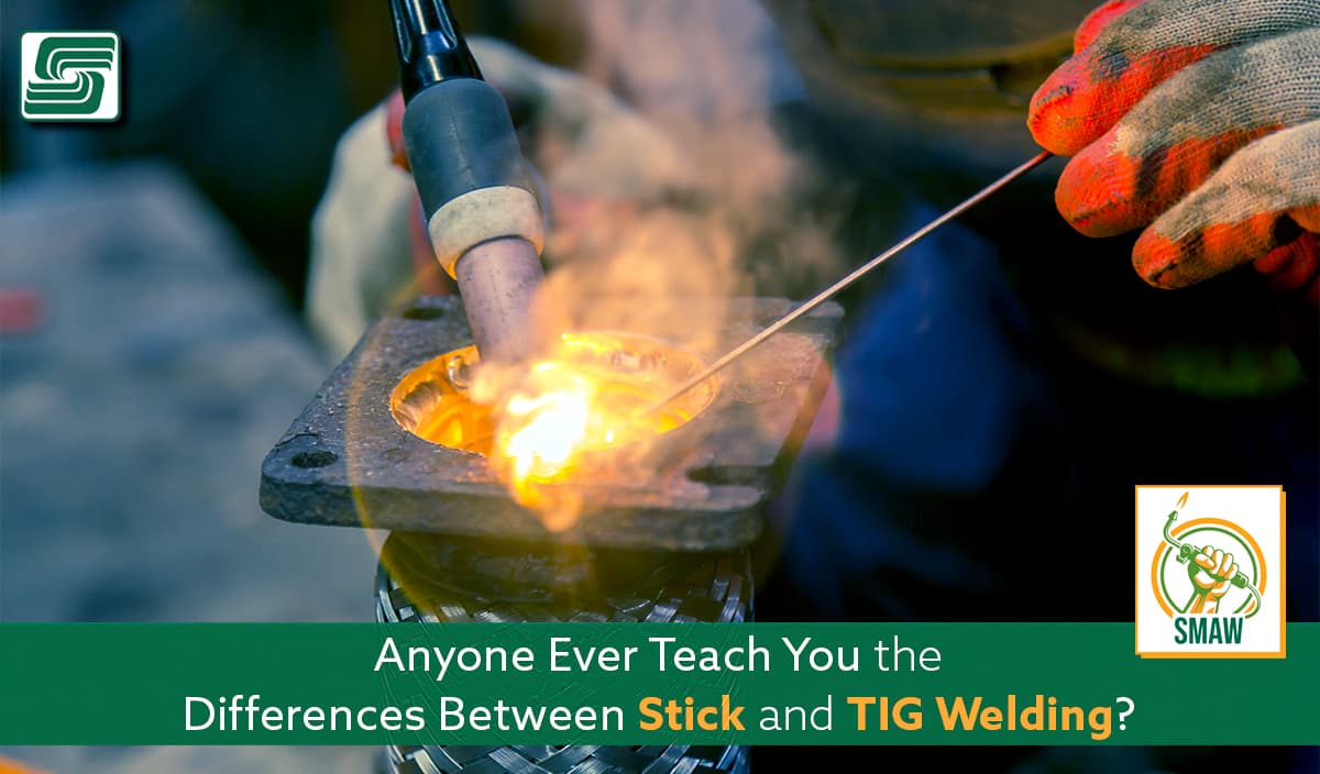What are the differences between stick and tig welding?